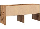 Vidaxl Scarpiera Impilabile In Legno Di Recupero 89,5X30X40 Cm