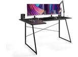ACAZA Schreibtisch - Gaming Schreibtisch - Eckschreibtisch - 160 x 100 x 75 - Schwarz - Schreibtische - Gaming Schreibtisch - Metallbeine