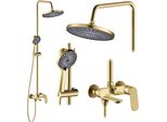 Set Doccia Rea Marco Brush Gold