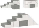 Homcom Blocchi Di Costruzione Morbidi Set Di 2 Blocchi Di Costruzione In Schiuma Blocchi Di Costruzione Giganti Blocchi Di Costruzione Giocattolo In Schiuma Per Bambini Di 1-3 Anni Imitazione Di Pelle Epe