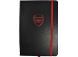 Arsenal Fc - Taccuino "Premium"", Stemma, A5 BS4584 (Taglia Unica) (Nero/Rosso)"