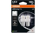 P21W Ledriving Sl Bianco 6000K 12V Blister 2 Pezzi Osram
