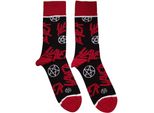 Slayer - Calzini Per Uomo/Donna Unisex RO12253 (40,5 Eu - 45,5 Eu) (Nero/Rosso)