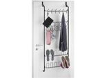 Portaoggetti Con Ganci Portascarpe Organizzatore Salvaspazio Per Porte Nero