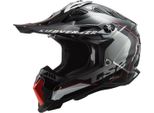 LS2 MX700 Subverter Evo Ii Casco Da Motocross Ad Arco, Nero/Argento, Xs (53/54)