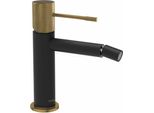 Solaria Bidetarmatur, Schwarz/Gold matt