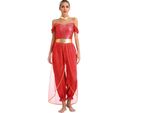 Elegante Costume Da Principessa Araba Per Donna Taglia L - Abito Da Favola Orientale | Perfetto Per Halloween, Carnevale E Feste Cosplay