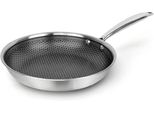 Padella In Acciaio Inox Qulinart Con Rivestimento Antiaderente E Struttura A Nido D'ape - 28 Cm