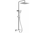 Colonna Doccia Dark Con Miscelatore Termostatico, Cromo