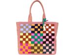 Oilily Borsa Shopper Borsa A Tracolla Stevie Shopper Rosette Rosa Antico