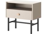 Selsey Divenos - Comodino Con Cassetto, Grigio, 54 Cm