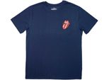 The Rolling Stones - Maglietta "Mini Classic Tongue"" Per Uomo/Donna Unisex RO11601 (L) (Blu Denim)"