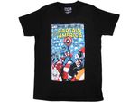 Marvel Comics - Maglietta "Molti Capitani D'america"" Per Bambini/Ragazzi Unisex RO11605 (M) (Schwarz)"
