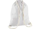 Westford Mill - Borsa Da Ginnastica, Cotone RW9129 (Taglia Unica) (Grigio Chiaro)