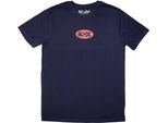 Ac/Dc - Maglietta "Mini Oval Logo"" Per Uomo/Donna Unisex RO11599 (Xl) (Blu Navy)"