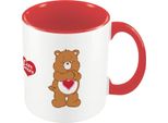 Care Bears - Tazza Da Caffè "Live Laugh Hug"", Interno Bicolore PM10549 (Taglia Unica) (Rosso/Bianco)"
