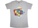 Batman - Maglietta "Wham"" Per Uomo/Donna Unisex RO11495 (Xxl) (Grigio)"