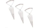 Amscan - Sacchetti A Cono Per Feste Con Motivo A Pois 10 Pezzi SG35446 (Taglia Unica) (Argento)