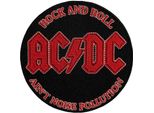 Ac/Dc - Toppa Adesiva "Noise Pollution"", Tessuto RO10098 (Taglia Unica) (Nero/Rosso)"