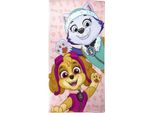 Telo Mare The Paw Patrol Rosa 70 X 140 Cm In Microfibra