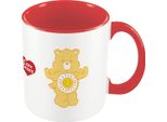 Care Bears - Tazza Da Caffè "Fun In The Sun"", Interno Bicolore PM10586 (Taglia Unica) (Giallo/Rosso/Bianco)"