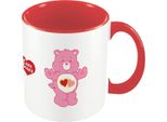 Care Bears - Tazza Da Caffè "Do What You Love"", Interno Bicolore PM10548 (Taglia Unica) (Rosso/Rosa/Bianco)"