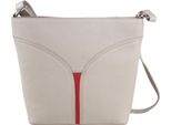Eastern Counties Leather - Borsa A Tracolla "Caitlin"", Pelle EL450 (Taglia Unica) (Avorio/Rosso)"