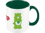 Orsacchiotti - Tazza Da Caffè "Il Verde è Il Mio Colore Fortunato"", Interno Bicolore PM10546 (Taglia Unica) (Verde/Bianco)"