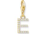 Thomas Sabo Ciondolo Lettera E Placcato Oro 1968-414-14