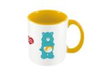 Care Bears - Tazza Da Caffè "Make A Wish"", Interno Bicolore PM10585 (Taglia Unica) (Bianco/Giallo/Blu)"