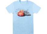 Disney - Maglietta "Cars Saetta Vs Tempesta"" Per Bambina BI12536 (116) (Azzurro)"