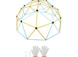 Succebuy 12 Ft Cupola Di Arrampicata, Struttura Di Arrampicata Geometrica, Centro Giochi, Supporta 750 Libbre Per Bambini 3-10, Facile Montaggio. Grande Attrezzatura Da Gioco Per Il Giardino.