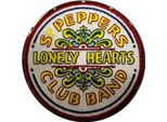 The Beatles - Magnete Da Frigo "Sgt Pepper"", Patch Di Batteria RO11945 (Taglia Unica) (Bianco/Giallo/Rosso)"