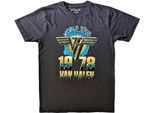 Van Halen - Maglietta "World Tour '78"" Per Uomo/Donna Unisex RO11802 (S) (Nero)"