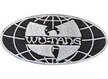 Wu-Tang Clan - Toppa Da Stirare "Worldwide"", Tessuto RO11913 (Taglia Unica) (Nero/Bianco)"