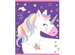 Unique Party - Sacchetti Per Feste Unicorno Confezione Da 8 SG36696 (Taglia Unica) (Viola/Bianco)