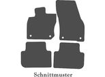 Tappetini Adatti Per Vw Tiguan Iii Tutti Dal 2024> Set Di Tappetini Per Auto In Velours Premium 4 Pezzi Neri Antiscivolo - Montaggio Originale