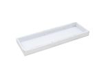 Vassoio Portacandele Vintage In Legno Bianco - 40 X 13 Cm - Vassoio Decorativo In Legno Rettangolare - Decorazione Da Tavola Per Candele Natale