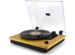 New Majestic Tt 53 Giradischi 33/45/78 Giri Bluetooth Usb Nero E Giallo
