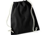 Westford Mill - Borsa Da Ginnastica, Cotone RW9129 (Taglia Unica) (Nero)