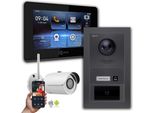 Videocitofono Ip Goliath: 1 Monitor Da 7 Pollici, Rfid, Antracite, Telecamera Wifi : 10 Pollici In Nero : Scatola Da Esterno : 4 Connessioni Poe Tramite:: 4 Poe Selezione Monitor: 10 Pollici In Nero Scatola Di Montaggio Per Campanelli: Scatola Da Esterno