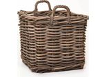 Vivanno Cestino Decorativo In Rattan Cabaz, Vimini Naturale - 50X50X53 Cm