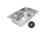 Lavello In Acciaio Inox Rv 304, Cucina, Lavabo Rettangolare, Lavello Con Attacco Per Acque Reflue Da 40 Mm Per Barca, Roulotte, Yacht, Imbarcazione