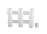 Portacanne Da Pesca, Abs, 3 Tubi, Portacanne, Accessori Da Pesca Per Acqua Dolce, Acqua Di Mare, Kayak, Yacht