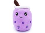 Buzz - Coccole - Boba - Bubble Tea - Kawaii - Grande - Viola - 50 Cm