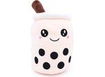 Buzz - Peluche - Boba - Bubble Tea - Kawaii - Grande - Beige - 50 Cm