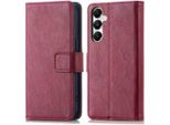 Custodia Per Cellulare Imoshion Per Samsung Galaxy A16 (5G)/Samsung Galaxy A16 (4G) - Flip Cover Libreria Flip - Rosso Scuro