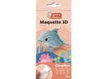 Graine Creative 3D Modello Di Legno Delfino Artigianato Set Giocattolo