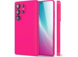 Nalia Phoenix Per Samsung Galaxy S25 Ultra - Custodia In Silicone Liquido - Rosa Neon