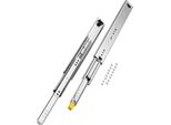 Guide Per Cassetti Vevor Con Guide Ad Estrazione Totale, 1 Coppia Di Guide Telescopiche Bloccabili, Portata 450 Mm, 250 Lbs, Guide Laterali